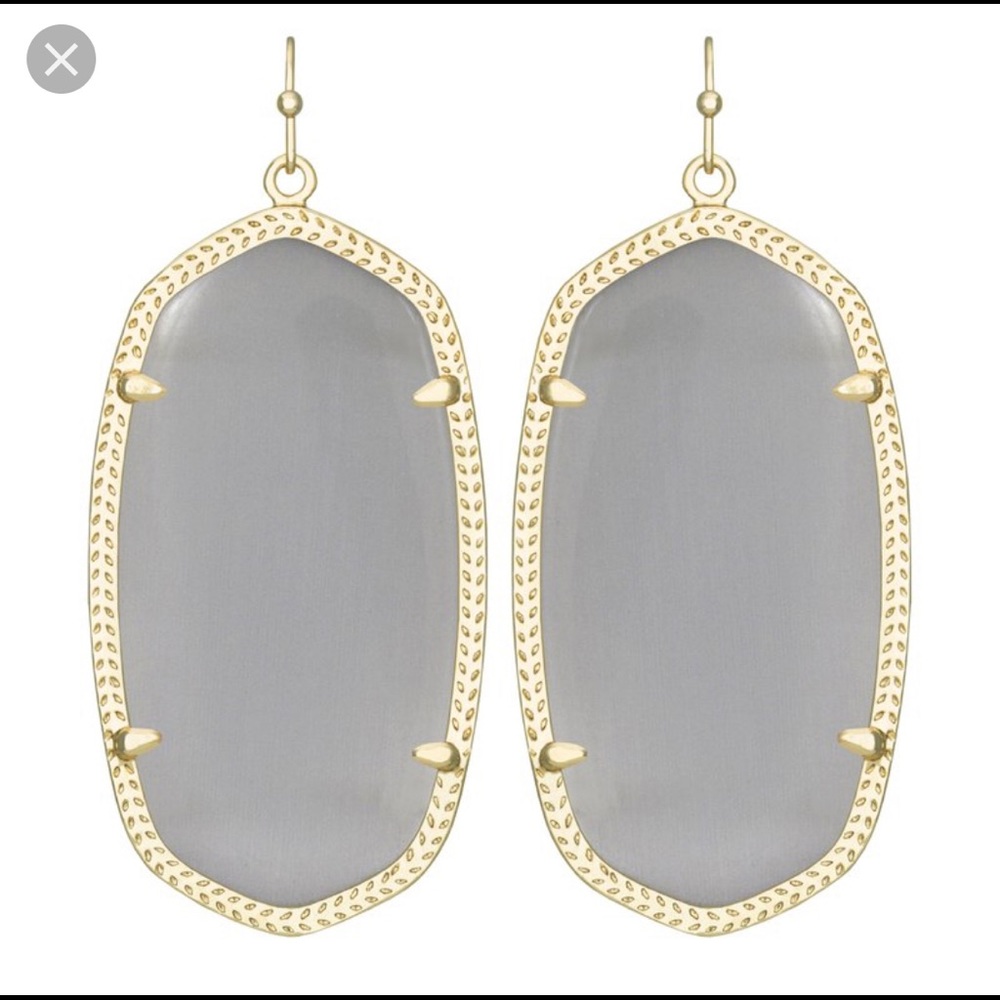 Kendra Scott Danielle Slate Grey Earrings